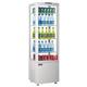 Polar C-Series Energy Efficient Curved Door Display Fridge White 235Ltr