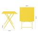 Bolero Perth Mellow Yellow Pavement Style Square Table 600mm