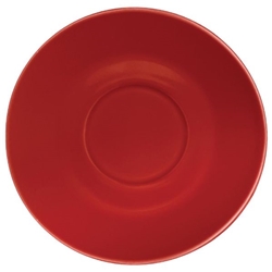 Olympia Cafe Saucer Red (Fits GK073) - 158mm 6 1/4" (Box 12)