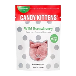 Candy Kittens Pop Bags Wild Strawberry 54g (12 Pack)