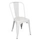 Bolero Bistro Steel Side Chair White (4 pack)