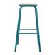 Bolero Cantina High Stools with Wooden Seat Pad Teal (4 pack)