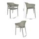 Bolero Lorenzo Cafe Chairs Medium Grey (2 pack)