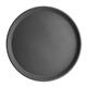 Olympia Kristallon Fibreglass Round Non-Slip Tray Black 356mm