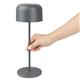 Olympia Siena Table Lamp Round Dome Grey 300mm