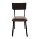 Bolero Metal & PU Side Chairs Vintage Mocha (4 Pack)