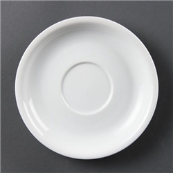 Olympia Whiteware Cappuccino Saucers 160mm (12 Pack)
