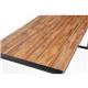 Bolero Acacia Wood and Steel Rectangular Industrial Table 1800mm