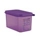 Araven Allergen Polypropylene 1/4 Gastronorm Food Storage Container Purple 4.3L