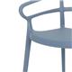 Bolero Mateo Café Chairs Slate Blue (2 pack)