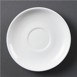 Olympia Whiteware Stacking Saucers 150mm (12 Pack)
