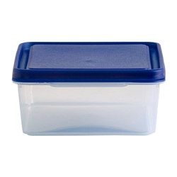 Wham Studio Rectangle Food Box Clear/Blue 2Ltr