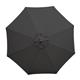 Bolero Round Parasol 2.5m Diameter Black