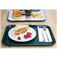 Olympia Kristallon Medium Polypropylene Fast Food Tray Green 415mm