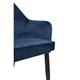 Bolero Lia Velvet Effect Chairs Dark Navy (2 Pack)