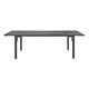 Bolero Valletta Grey Slatted Extendable Outdoor Dining Table