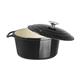Vogue Black Round Casserole Dish 3.2Ltr