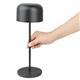 Olympia Siena Table Lamp Round Dome Black 300mm