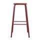 Bolero Cantina High Stools with Wooden Seat Pad Wine Red (4 pack)