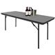Bolero ABS Rectangular Folding Table Grey 6ft (Single)
