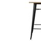 Bolero Bistro Bar Table with Wooden Top Black