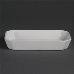 Olympia Whiteware Rectangular Hors d'Oeuvre Dishes 235x 122mm (6 pack)