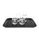 Olympia Kristallon Polypropylene Rectangular Non-Slip Tray Black 458mm