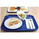 Olympia Kristallon Polypropylene Fast Food Tray Blue Large 450mm