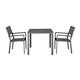 Bolero Valletta Grey Slatted Outdoor Table 780mm