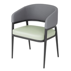 Bolero Meridian Interior Chairs - Pistachio Grey (2 pack)