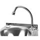 Basix Stainless Steel Knee Operated Hand Wash Basin
