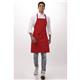 Chef Works Bib Apron Red