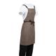 Southside Linen Blend Bib Apron Chocolate