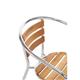 Bolero Aluminium and Ash Chairs (4 pack)