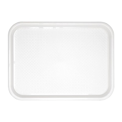 Olympia Kristallon Polypropylene Fast Food Tray White Medium 415mm