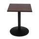 Bolero Pre-drilled Square Tabletop Dark Brown 600mm