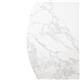 Bolero Round Marble Effect Tabletop White 600mm