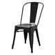 Bolero Bistro Steel Side Chairs Black (4 pack)