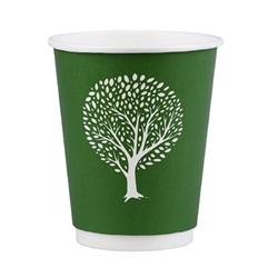 Vegware Green Tree Double Wall Hot Cups 12oz 89-Series (500 pack)