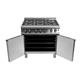 Falcon 6 Burner Dominator Plus Oven Range G3101 Natural Gas with Feet