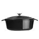 Vogue Black Oval Casserole Dish 5Ltr