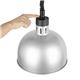 Buffalo Retractable Dome Heat Lamp Silver 2.5kW