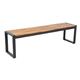 Bolero Acacia Wood and Steel Industrial Benches 1600mm (2 pack)