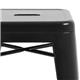 Bolero Bistro Steel High Stool Black (4 pack)