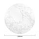 Bolero Round Marble Effect Tabletop White 600mm