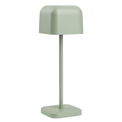 Olympia Lucca Table Lamp Squared Dome Sage 200mm