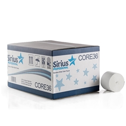 Professional Coreless Toilet Rolls - 2 Ply, 800 Sheets per Roll, Case of 36