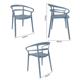 Bolero Mateo Café Chairs Slate Blue (2 pack)