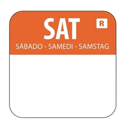 Hygiplas Removable Colour Coded Food Labels Saturday (1000 pack)