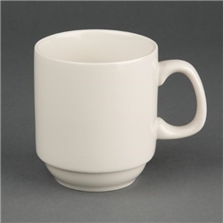 Olympia Ivory Stacking Mugs 285ml 10oz (12 pack)